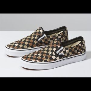 Vans Classic Slip On Checkerboard Camo Desert